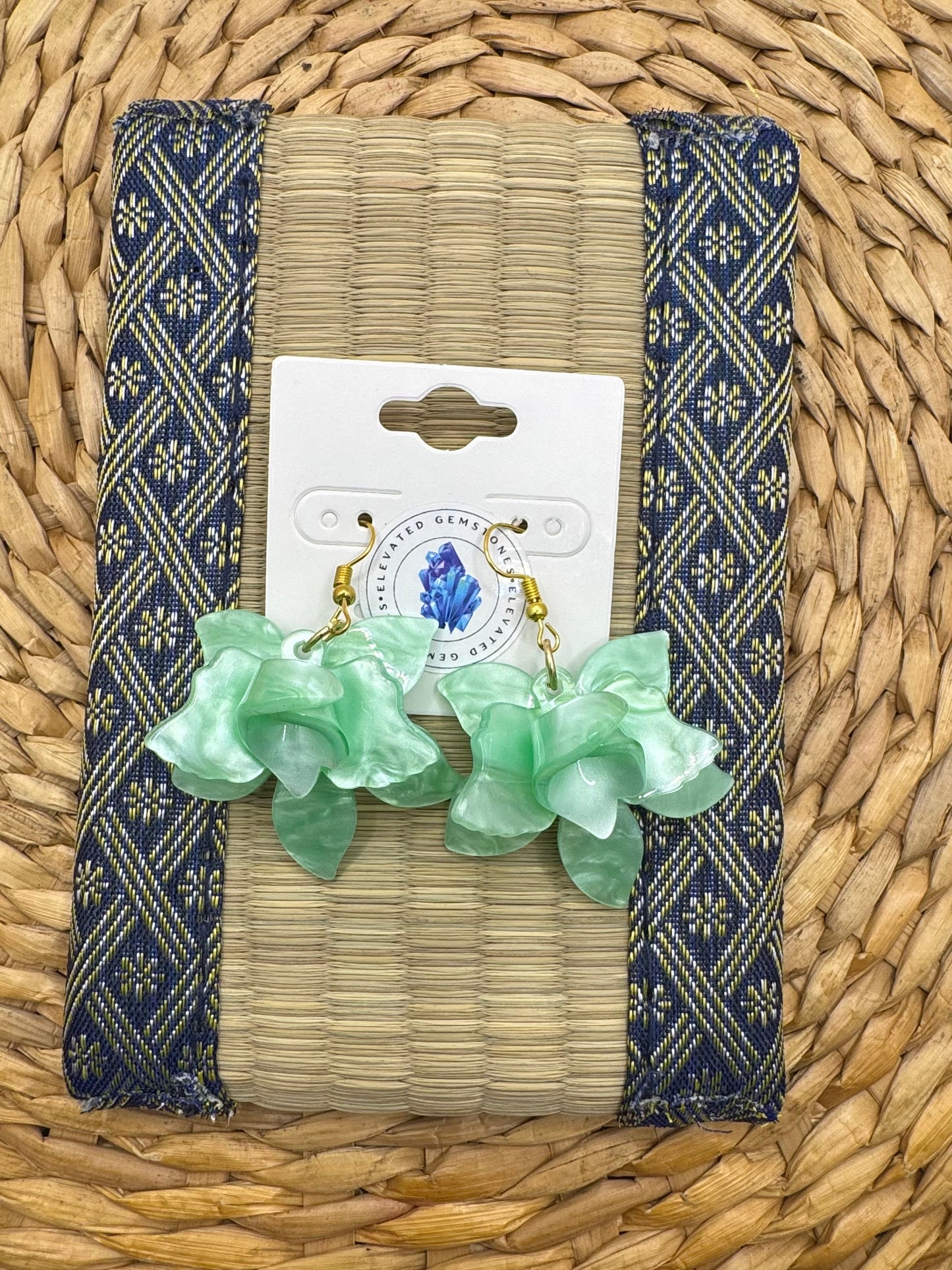 Retro Flower Hoop Earrings
