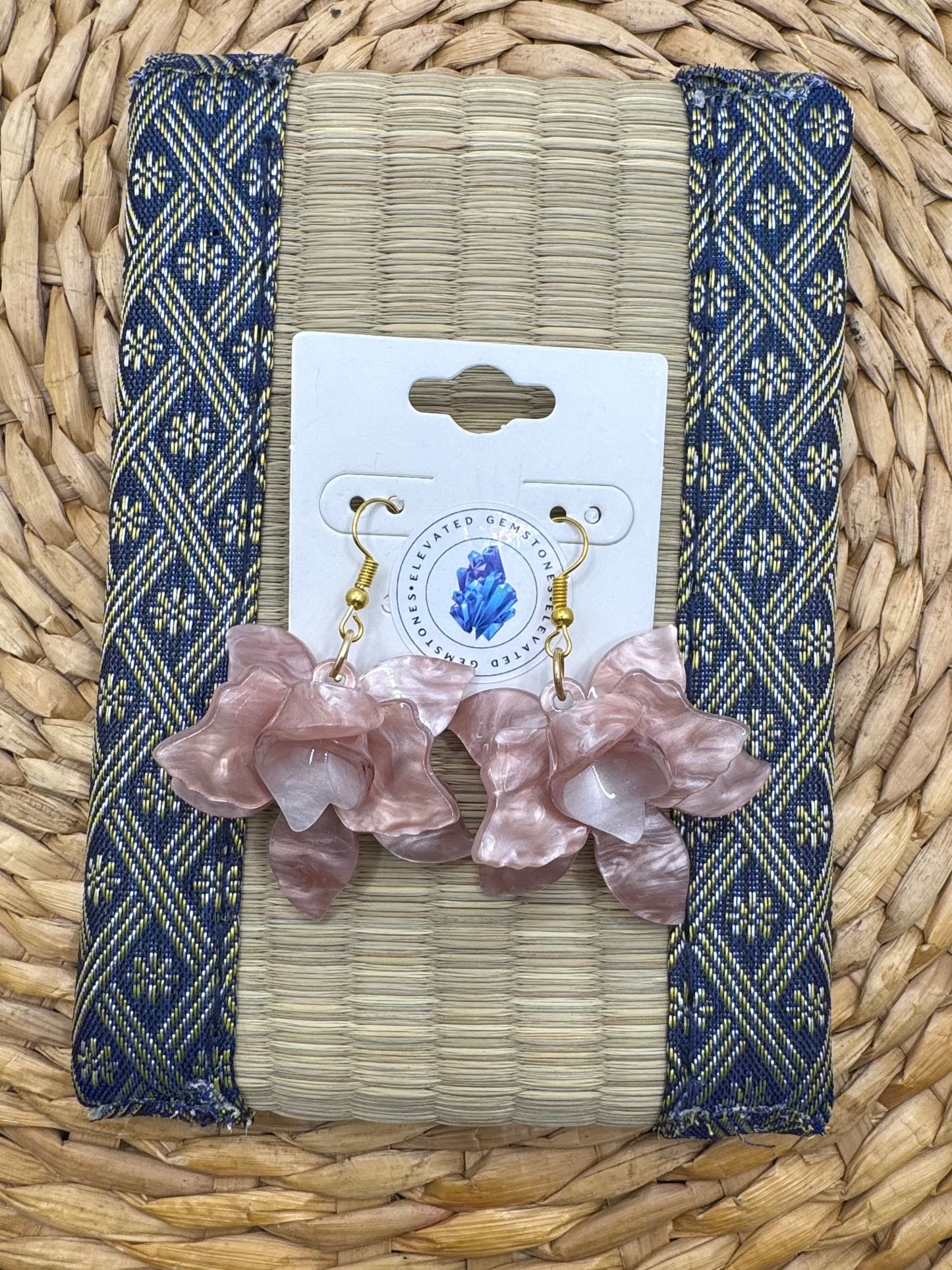 Retro Flower Hoop Earrings