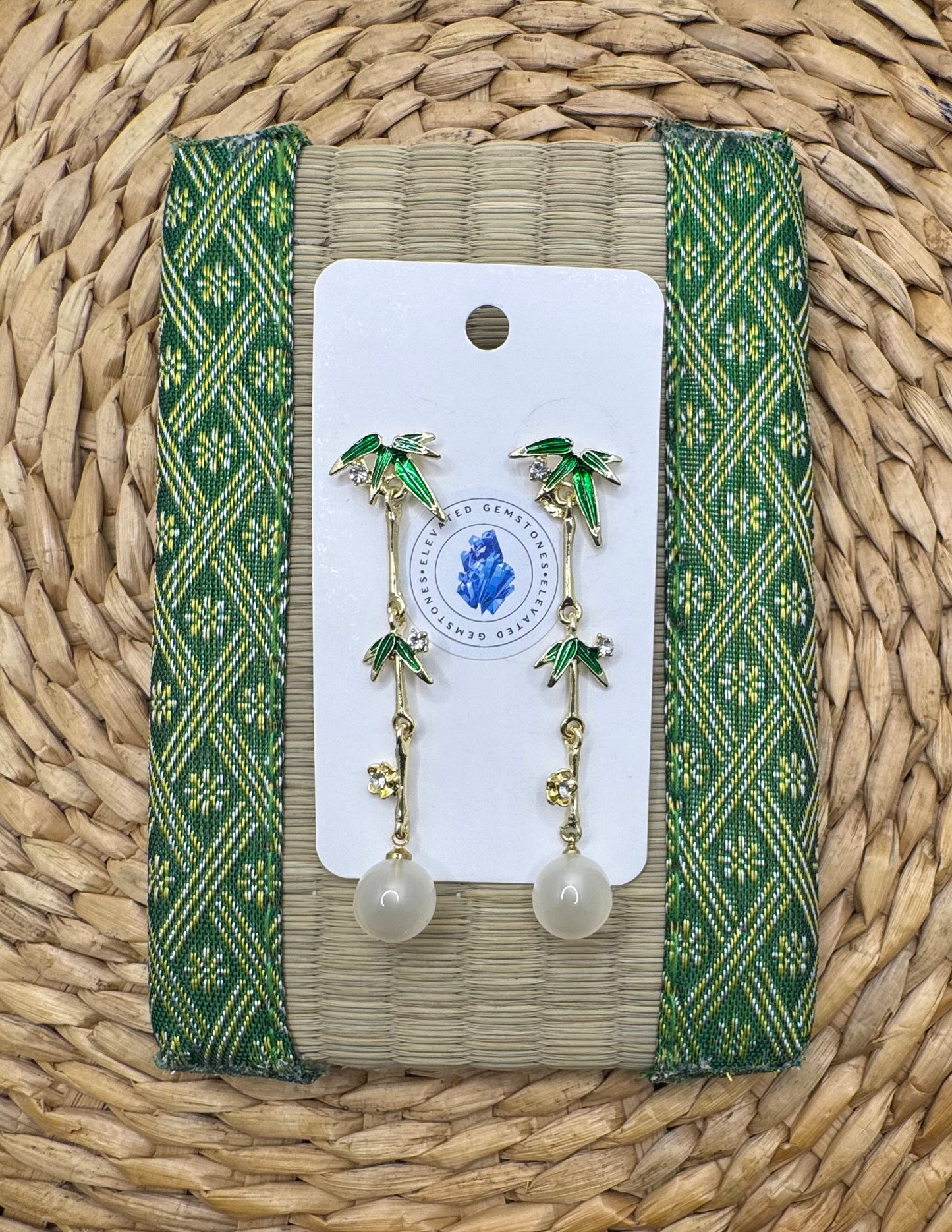 Bamboo Tassel Earrings