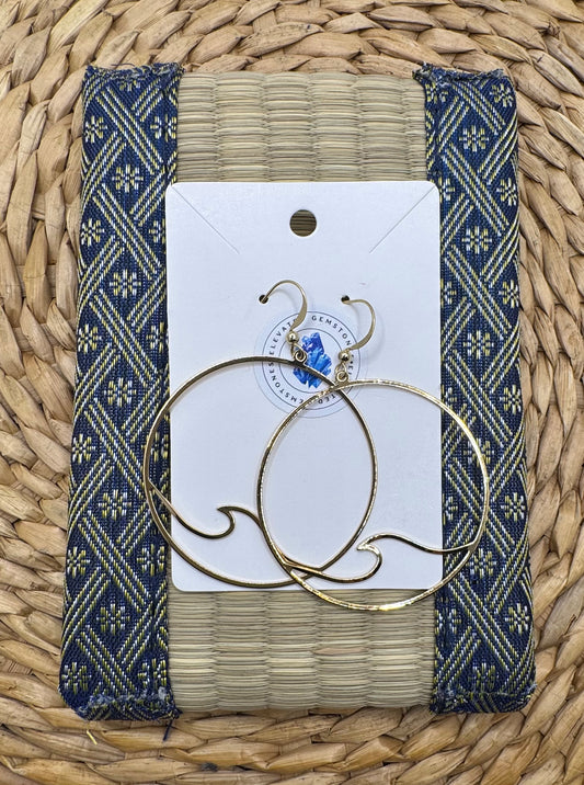 Ocean Wave Hoop 1 Earring