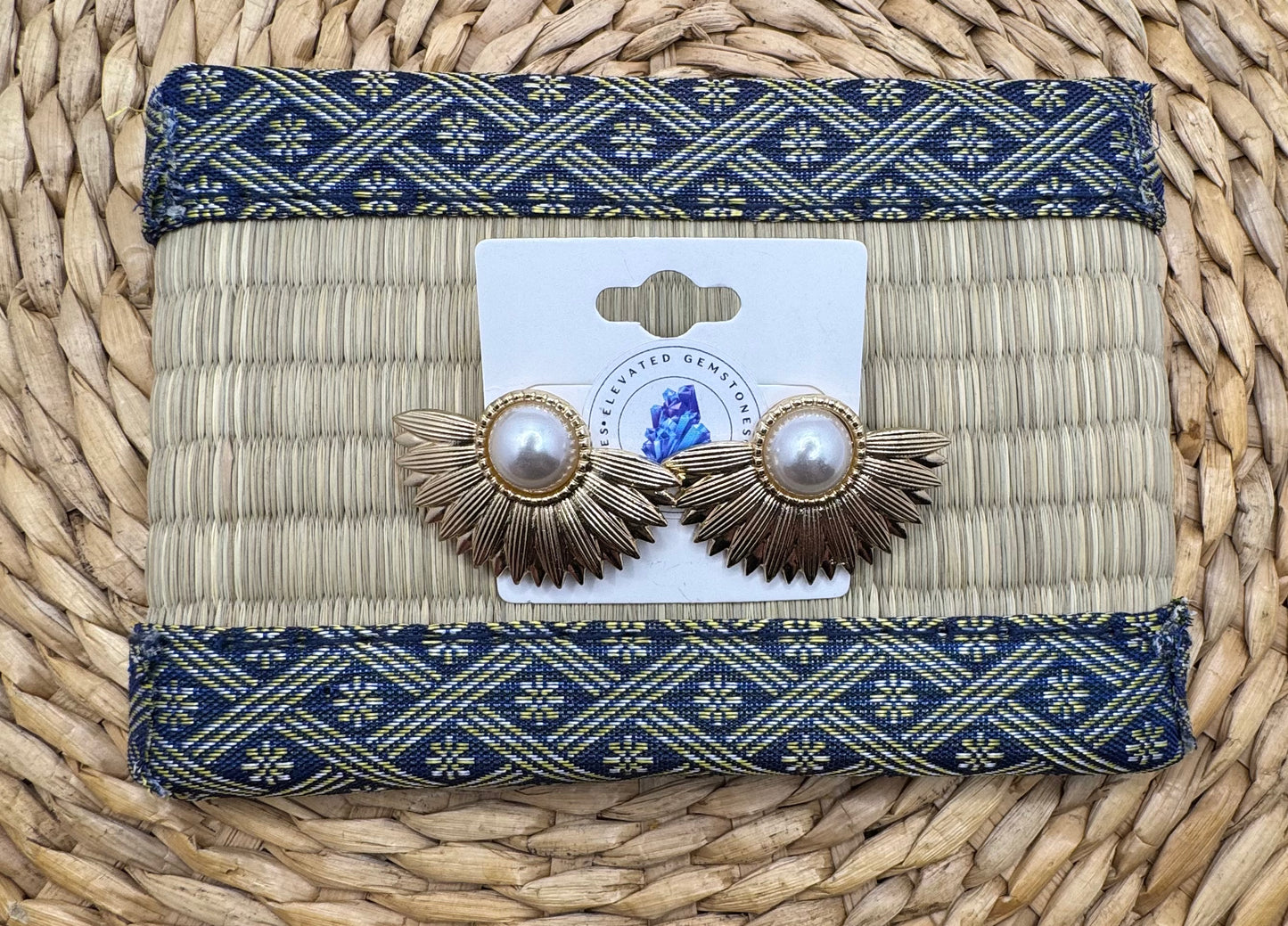 Pearl Fan Earrings