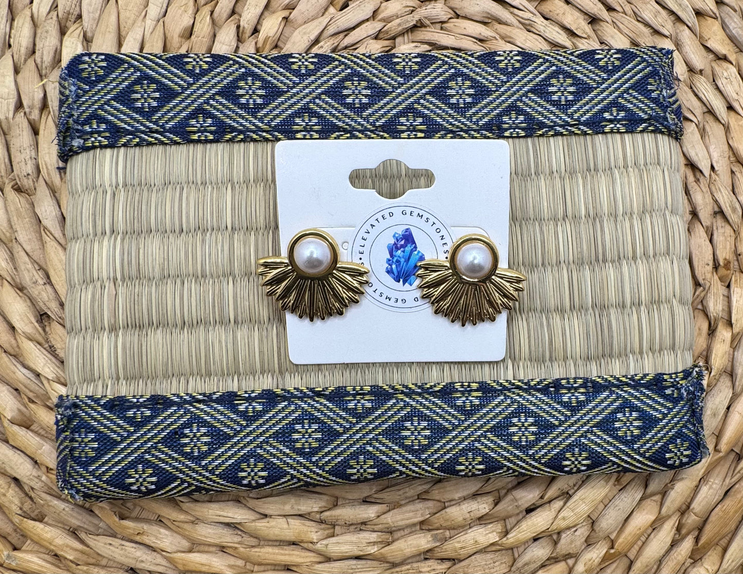 Pearl Fan Earrings