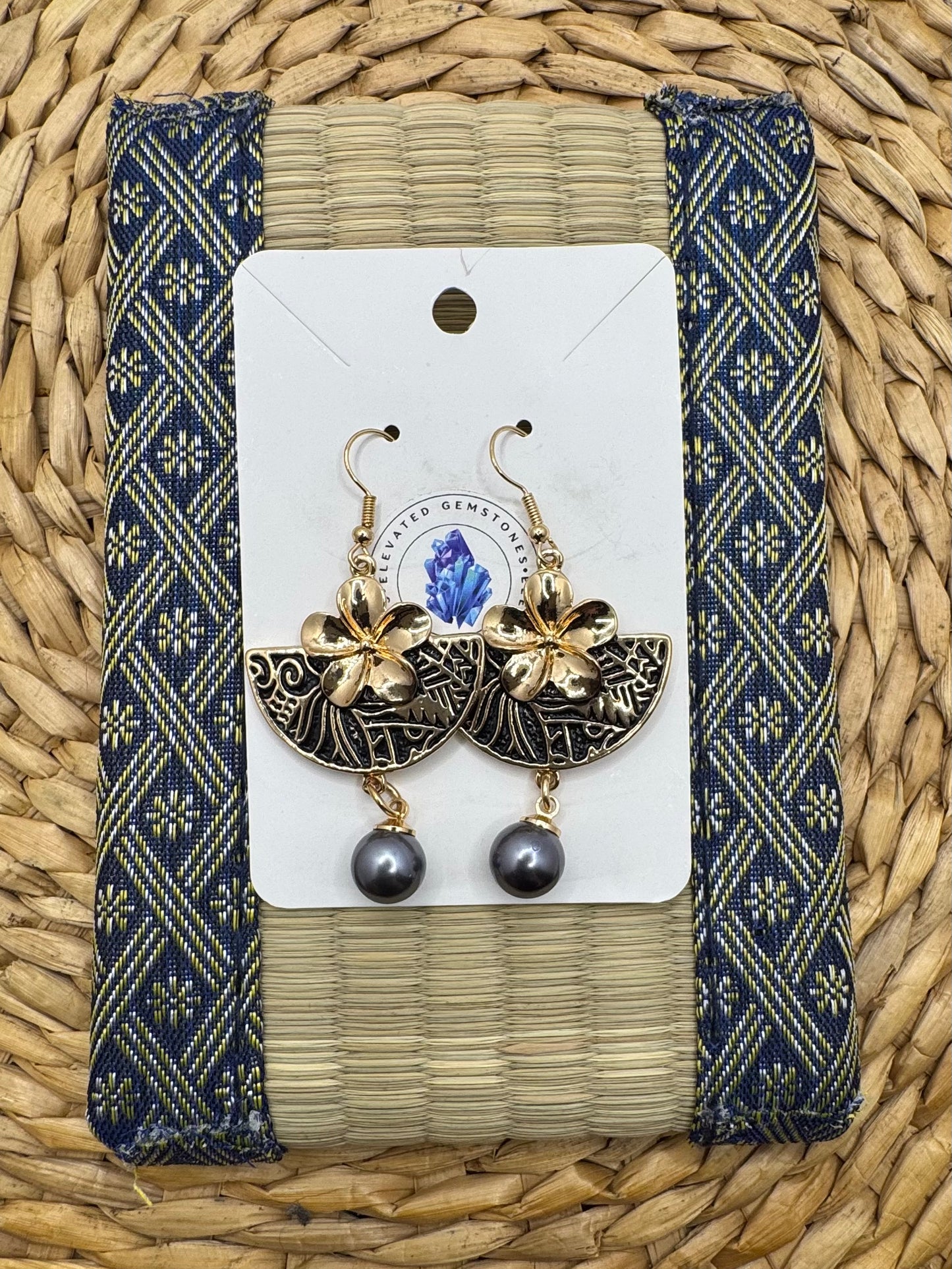 Maori Fan Design Earrings