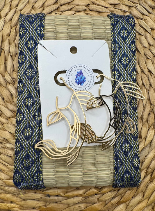Koi Fish Hoop Earring