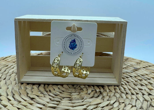 Heart Round Earrings