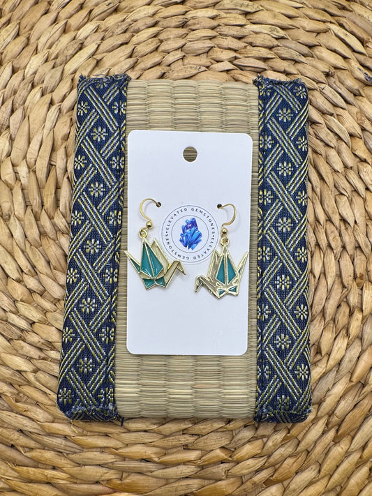 Origami Bird Earrings