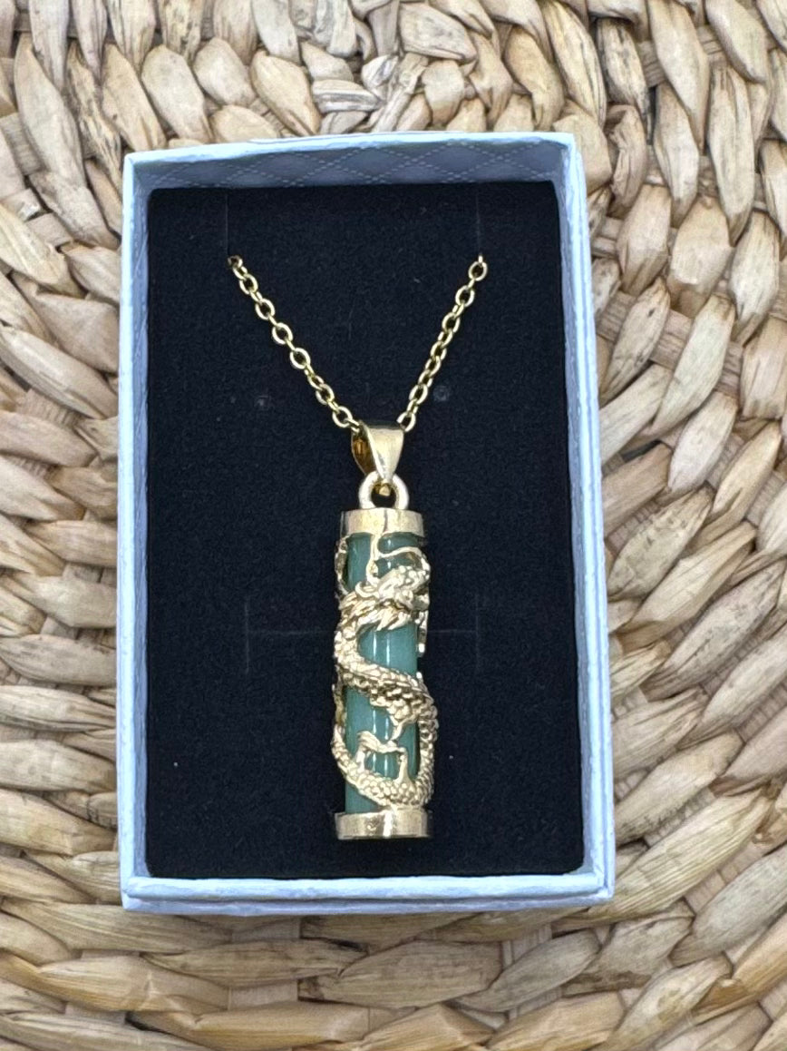 Dragon Pendant Necklace 20"