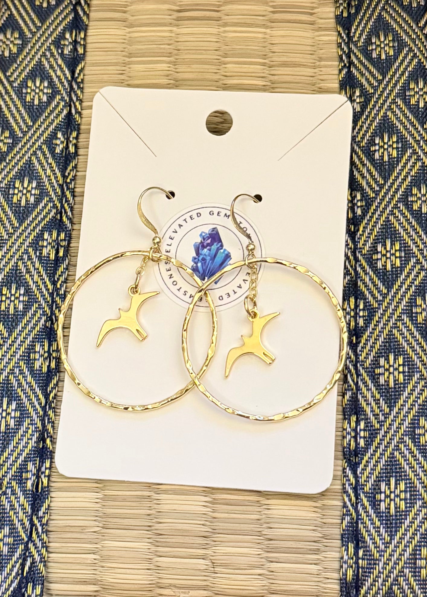 Bird Hoop Earrings