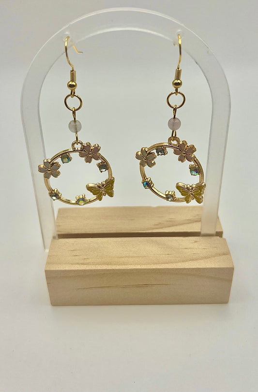 Butterfly Yellow Earrings