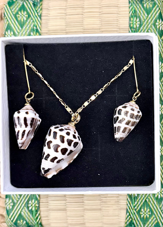 Hebrew Cone Shell Jewelry Set