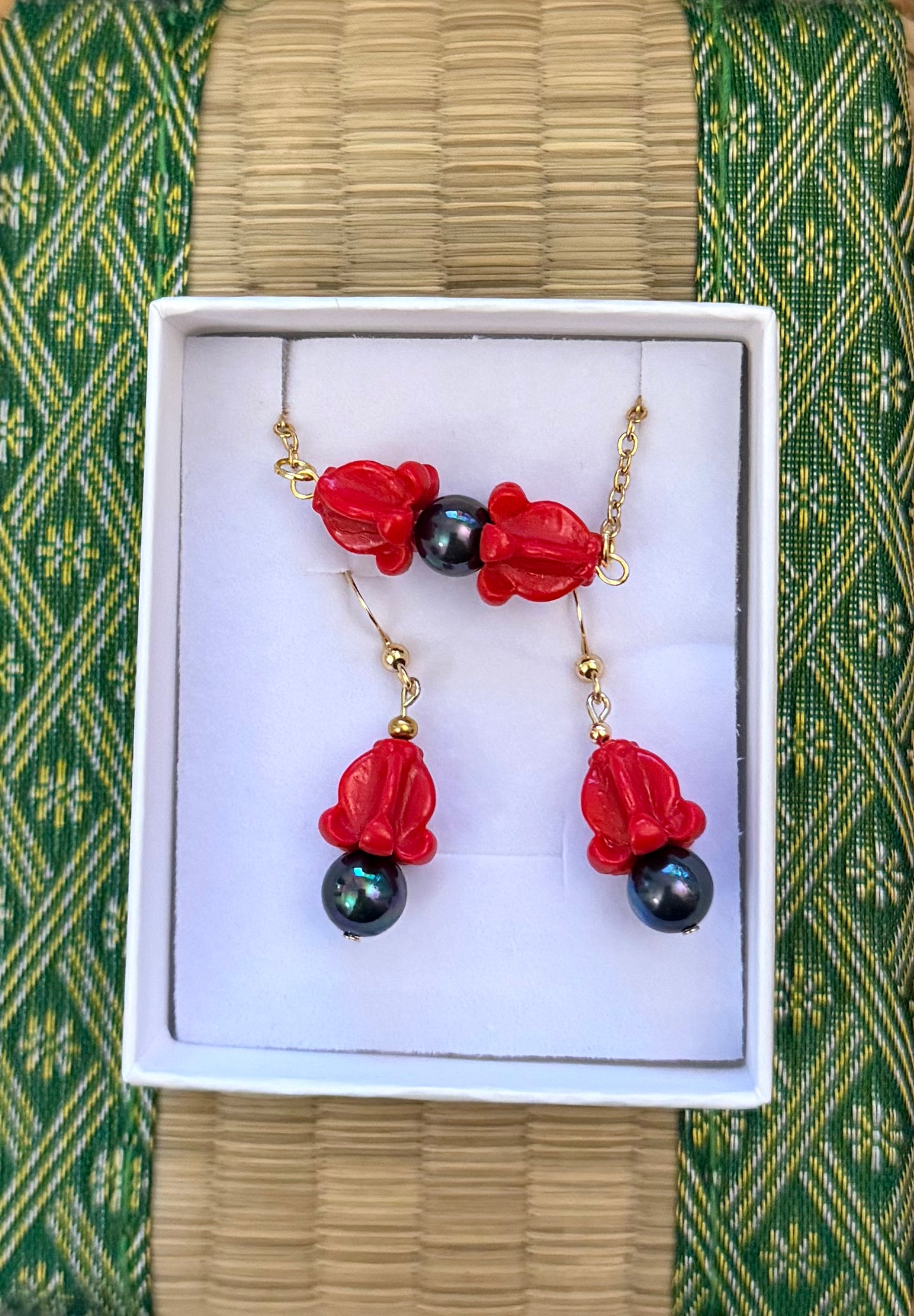 Crown Flower Jewelry Set