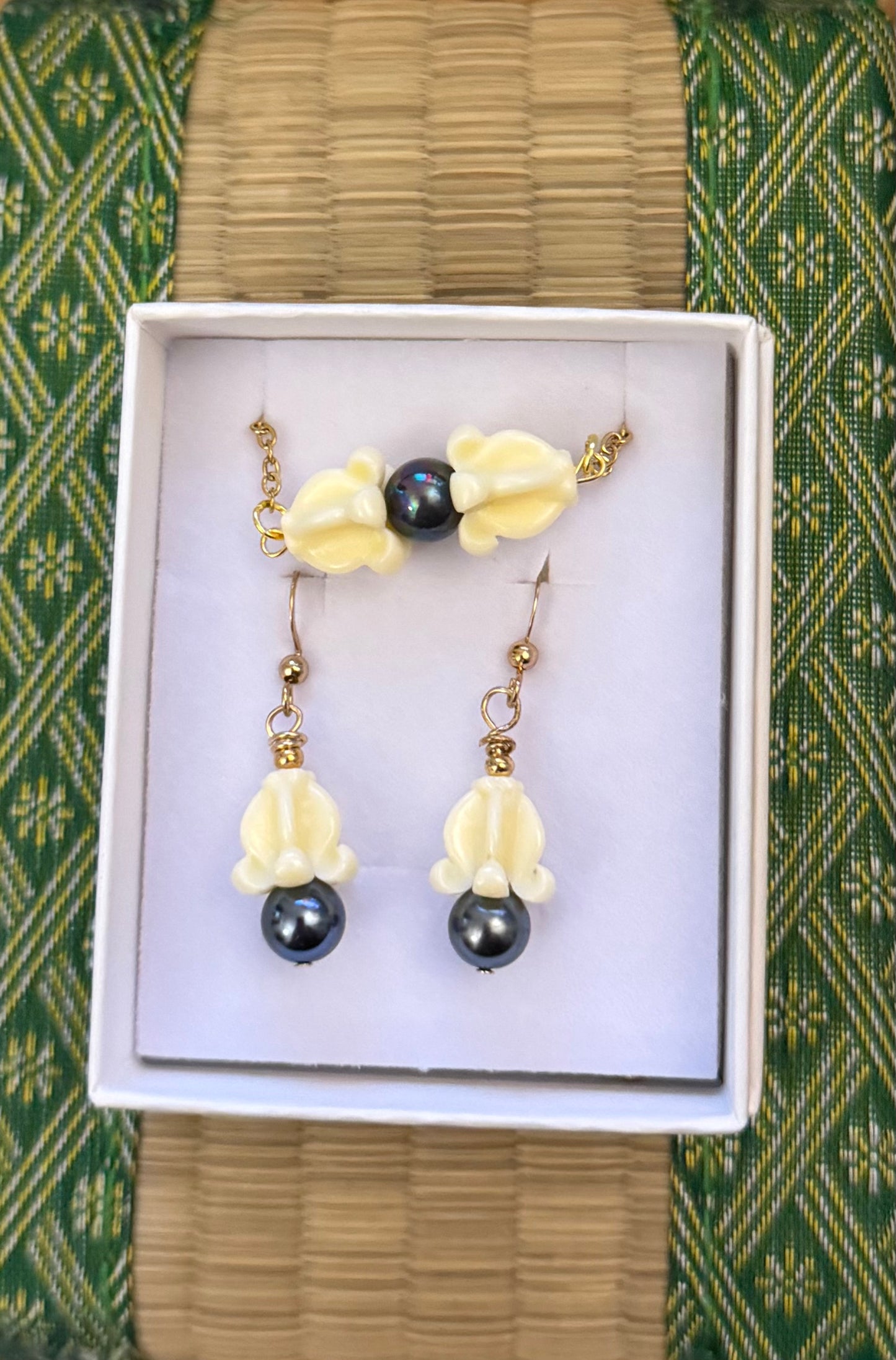 Crown Flower Jewelry Set