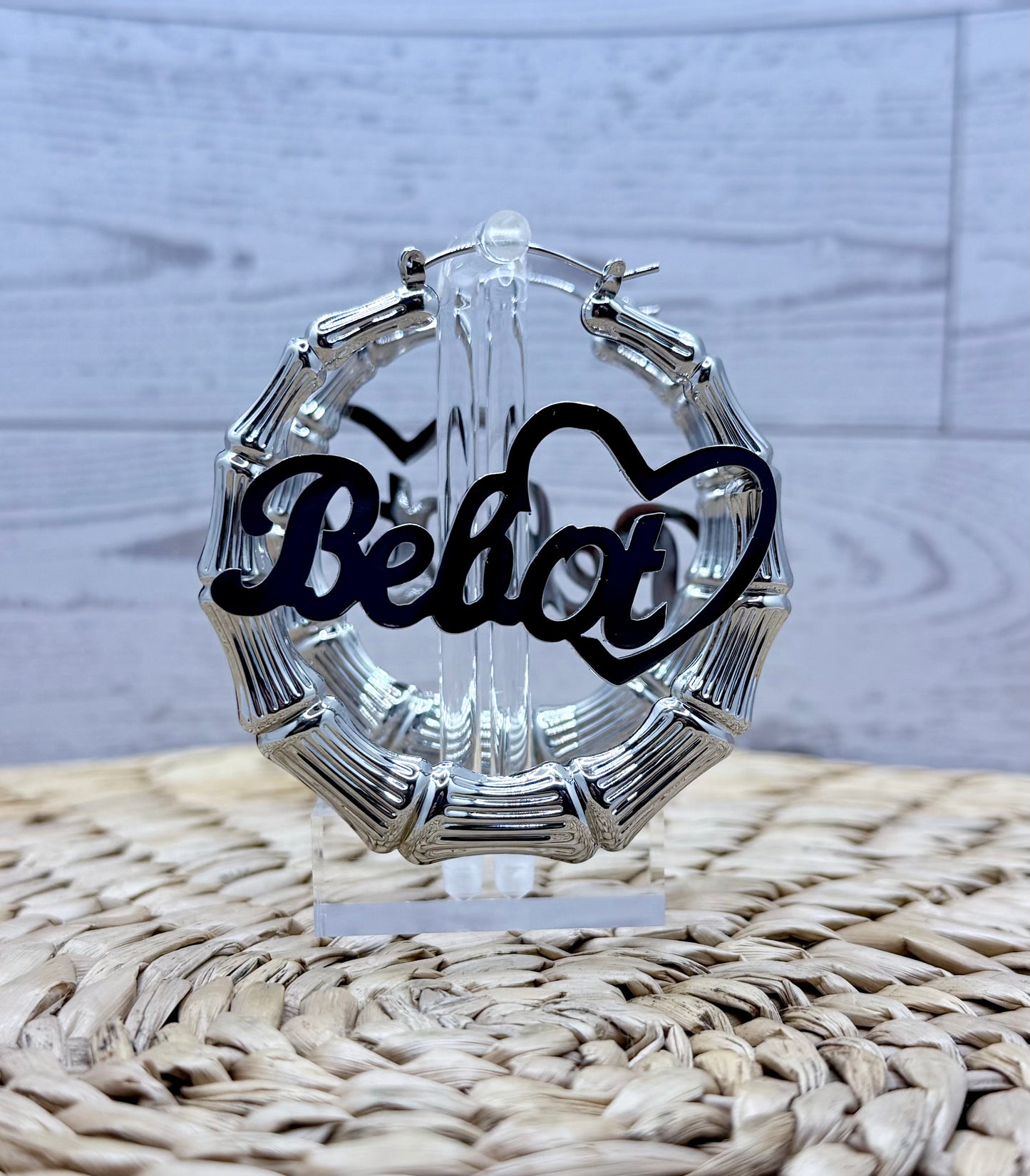 Bebot Bamboo Hoops Earrings