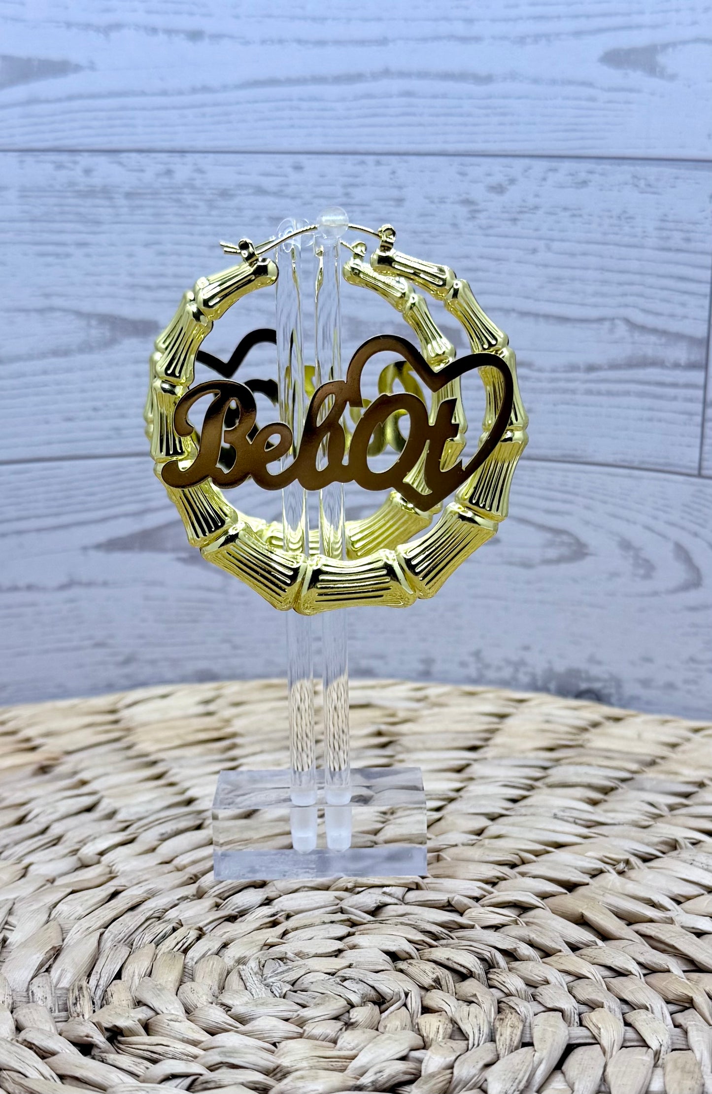 Bebot Bamboo Hoops Earrings