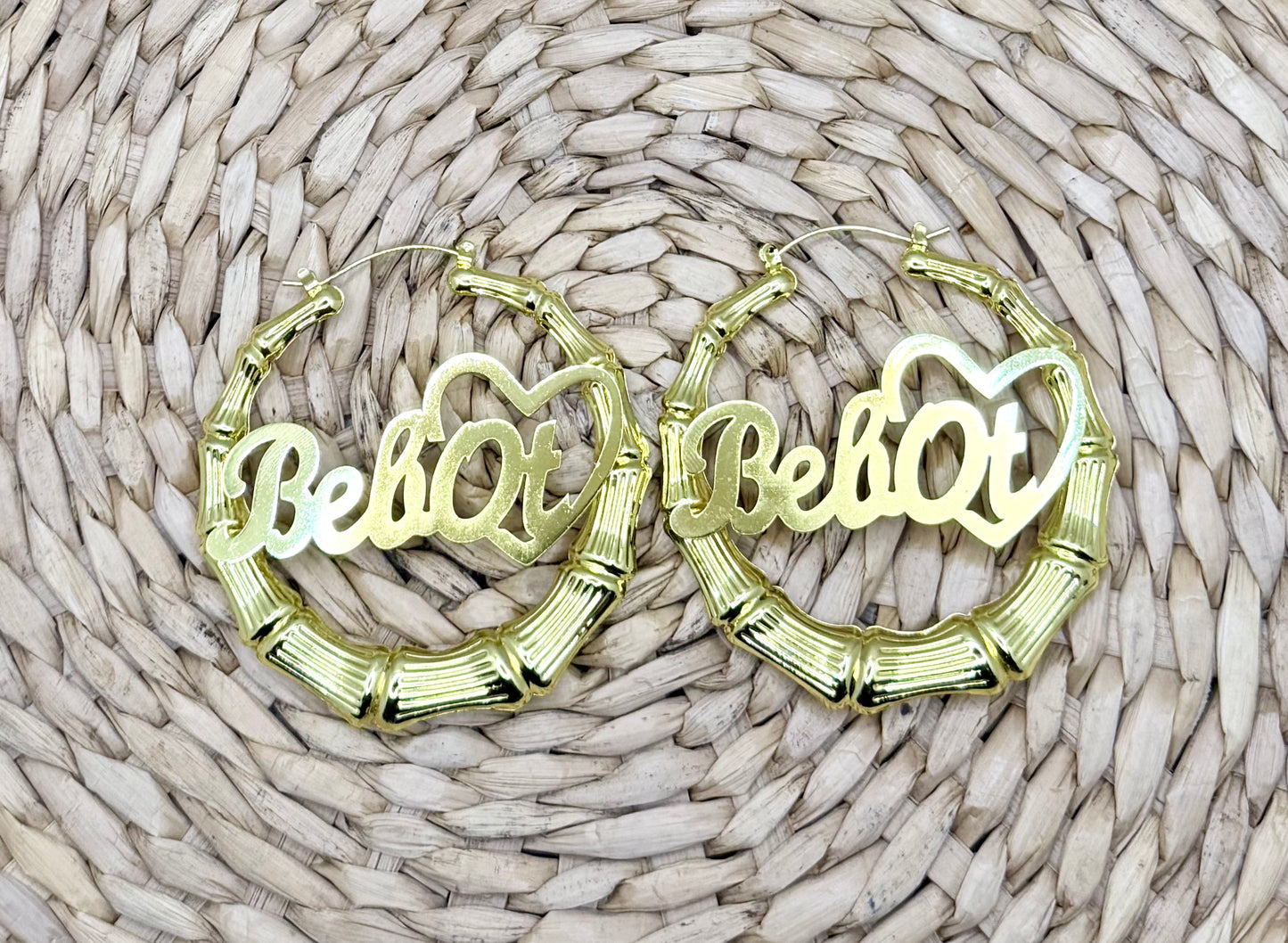 Bebot Bamboo Hoops Earrings