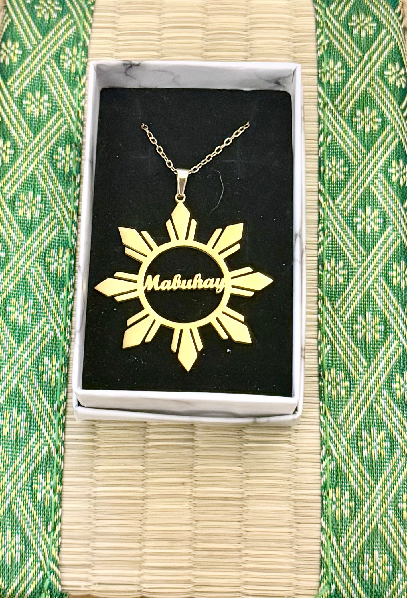 Gold Mabuhay Sun Necklace