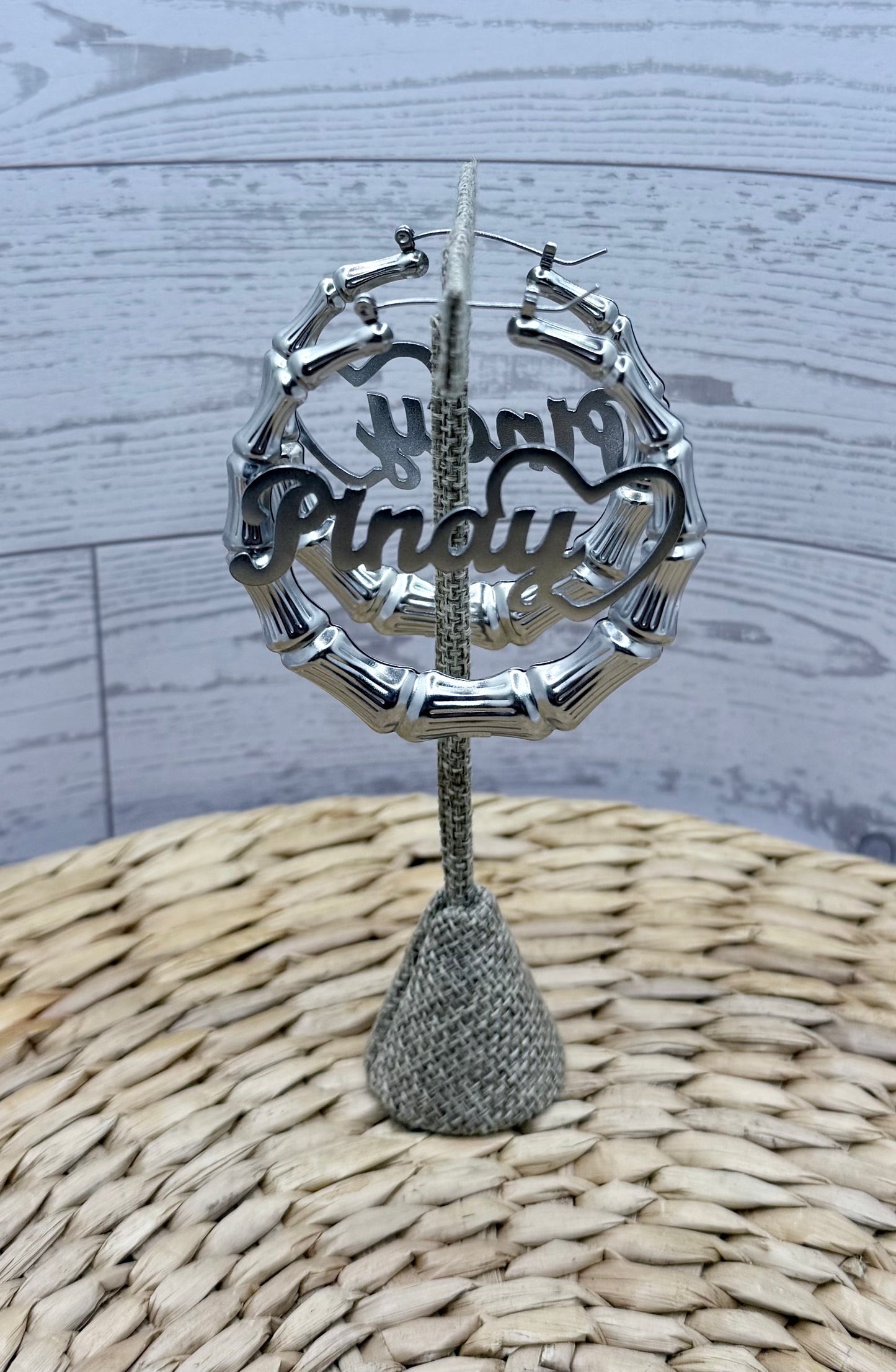 Pinay Bamboo Hoops Earrings