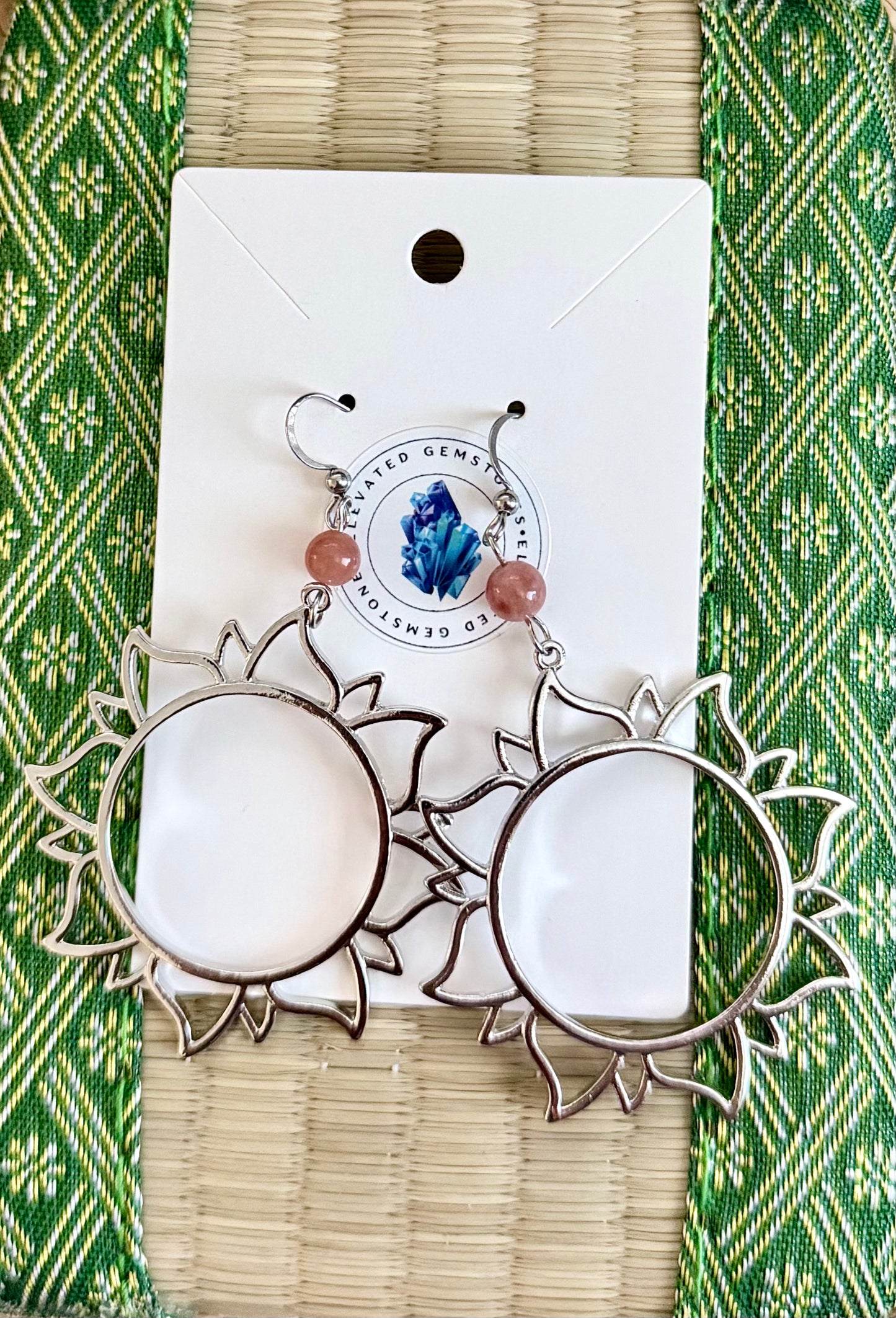 Sunstone Sun Earrings