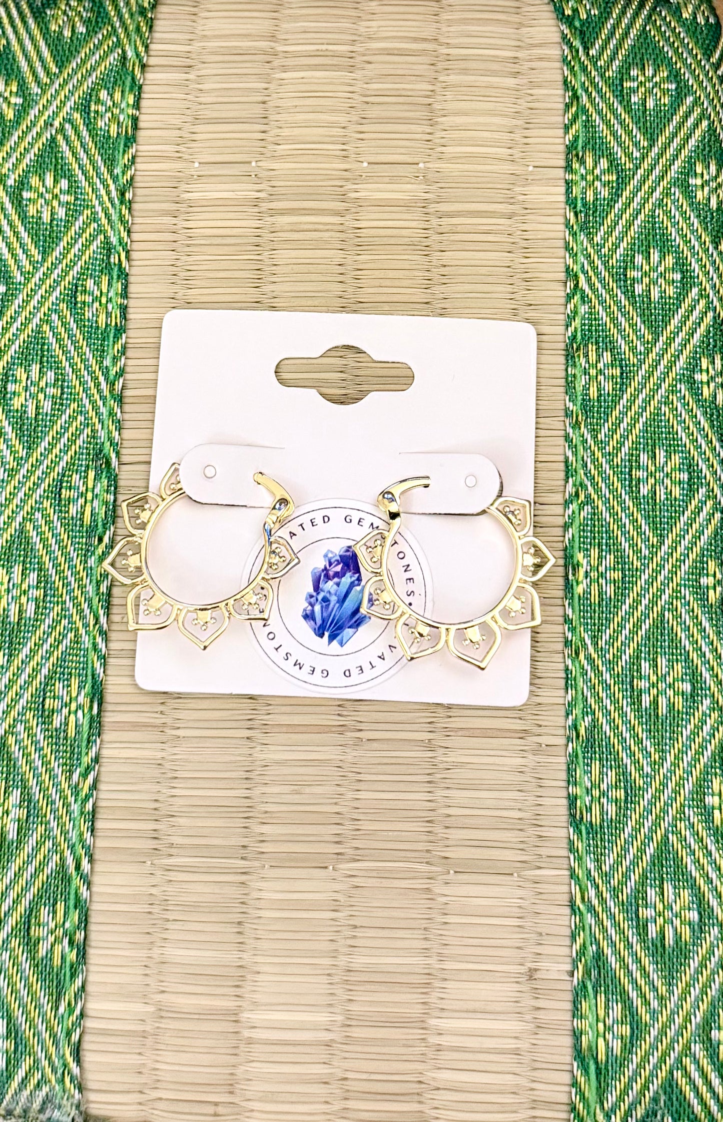 Lotus Small Hoop Earrings