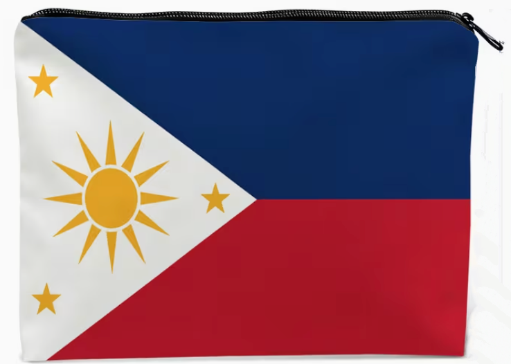 Philippine Flag Tote Bag W/Makeup Bag