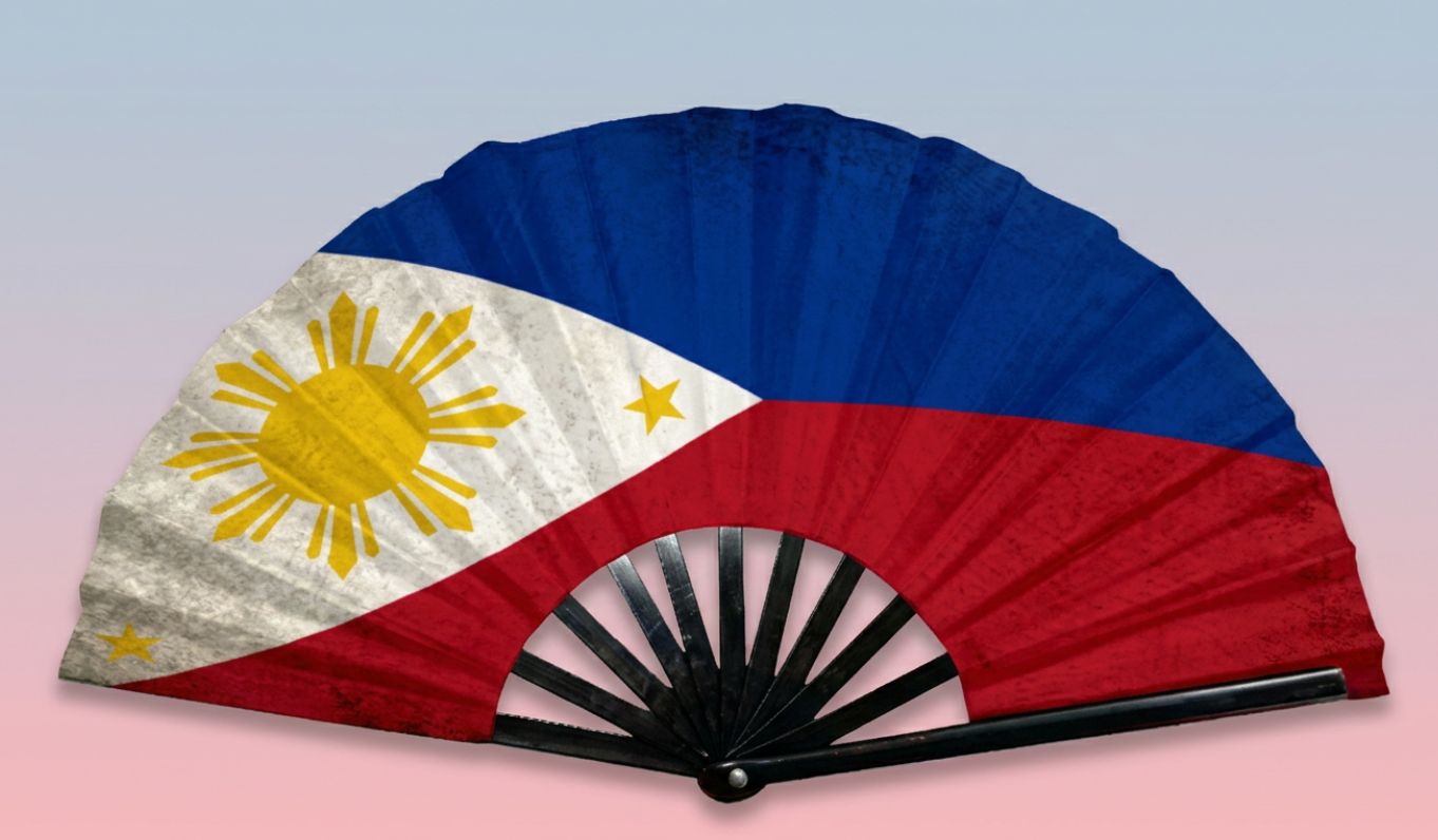 Philippine Flag Hand Fan